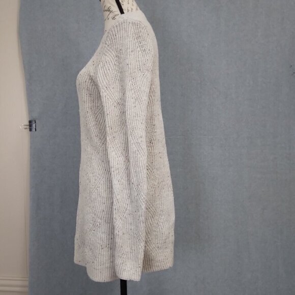 J Jill | Cotton Knit Cream Confetti Tunic Sweater | Size M - Picture 5 of 9